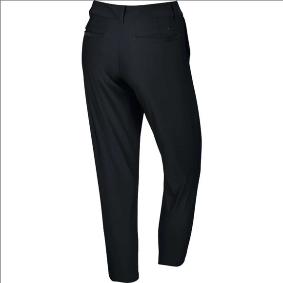 Nike Golf Womens Dri Fit Tournament Crop Pants Black 256860 size 10 EUC - Picture 10 of 12